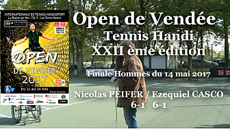 Nicolas PEIFER a remporté l'Open de Vendée de Tennis Handi le 14 mai 2017 à la Roche-sur-Yon.  @FFTennis