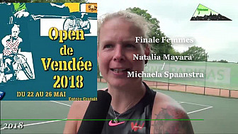 Open De Vendée Tennis-Fauteuil 2018: Finale gagnée par Michaela Spaanstra contre Natalia Mayara 
