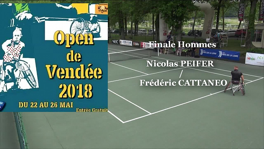 Nicolas PEIFER a gagné l'OPEN de Vendée Tennis Fauteuil 2018 face à Frédéric CATTANEO @Nicolas_Peifer #OpenVendée #handisport